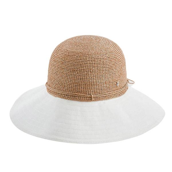 HELEN KAMINSKI KALOLA UPF50  正規品 スリランカ製 ラフィア コットン ストローハット 麦わら帽子 折りたたみ 日よけ 帽子