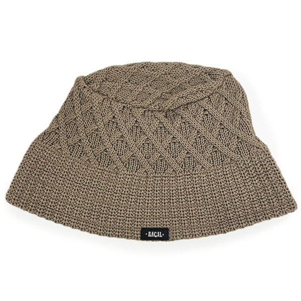 RACAL Diamond Knit Bucket Hat ニット バケットハット 日本製 ダウンブ...