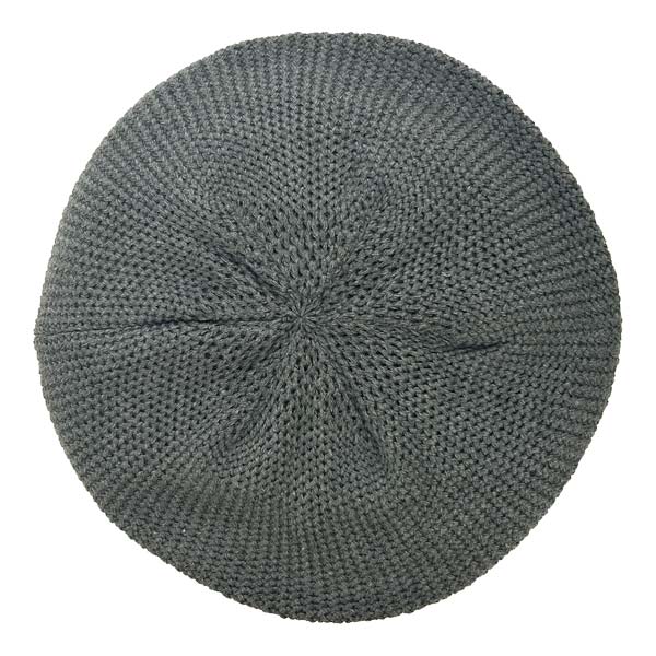 RACAL OrganicCotton&RecyclePolyester Blend Knit Tam Beret 日本製 ニットベレー タムベレー メッシュ ベレー帽 帽子 RL-23-1273｜hatshop｜03