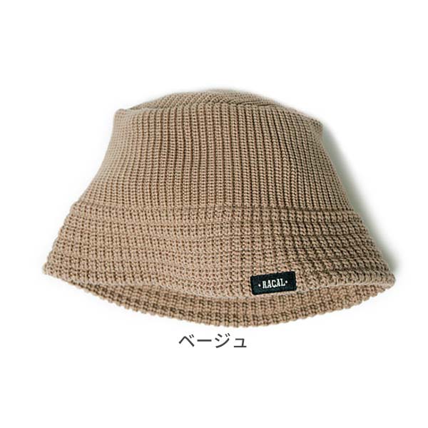 RACAL Knit Bucket Hat Down Brim ニット バケットハット 日本製 ダウ...
