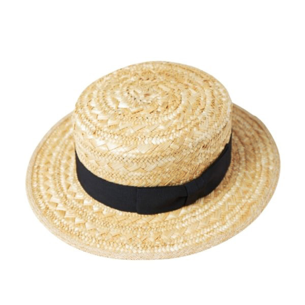 RACAL Wheat Braid Boater Hat M〜Lサイズ 日本製 カンカン帽 ボーター...