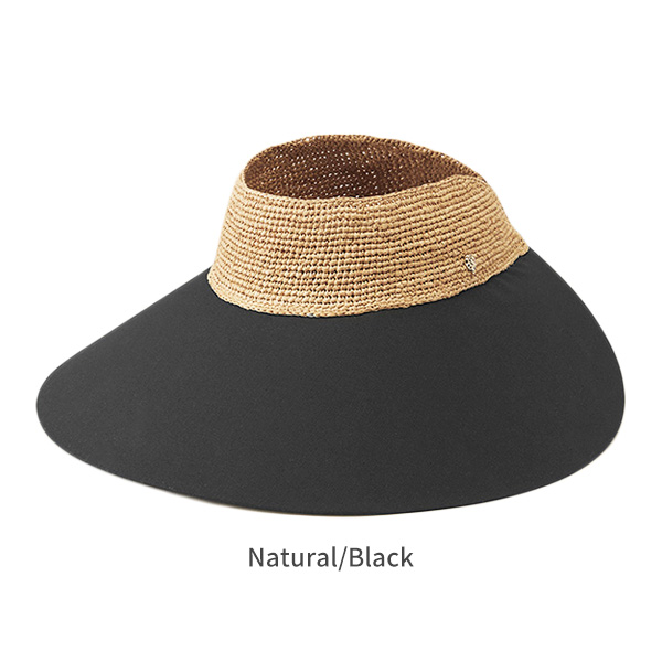 HELEN KAMINSKI ROSALIE UPF50+ 正規品 スリランカ製 ラフィア コットン バイザー UVカット サイズ調整 日よけ 帽子