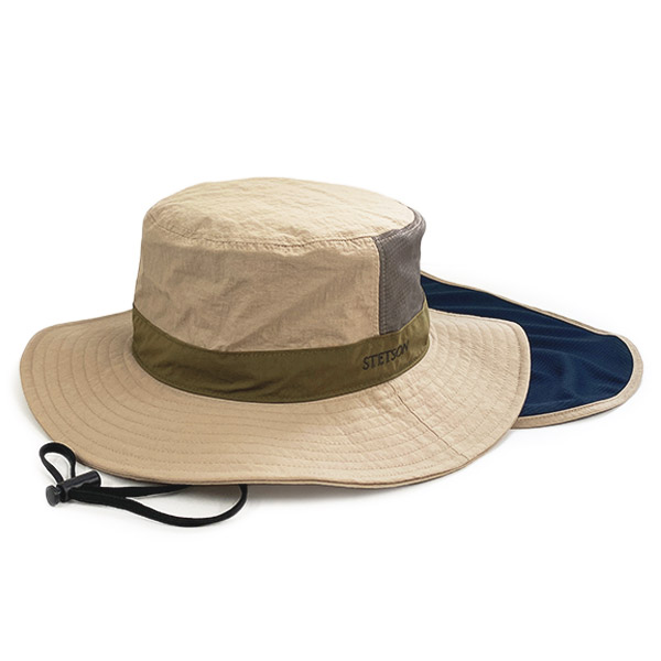 STETSON（ステットソン） 日よけカバー付き 2WAY サファリハット