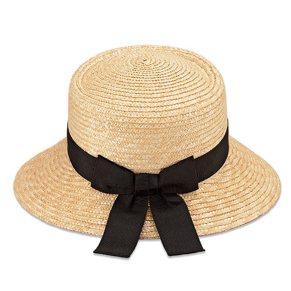 【美品】HIAND ハイアンド Blade pork Hat ハット 麦わら帽子 デューク Duke ポークパイハット 麦わら帽子 紳士用 ブラウン