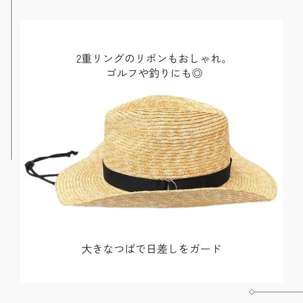 田中帽子店 田中帽子 Alek XLサイズ 日本製 ウエスタン風ハット 麦わら