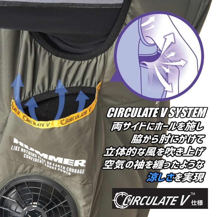 HUMMER ハマー 2025年 空調ウェア ...の詳細画像3