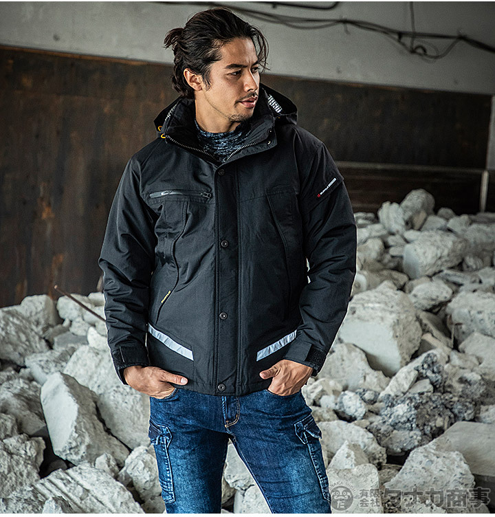 BURTLE（バートル） 防寒着 防水防寒ジャケット 大型フード付き 7610