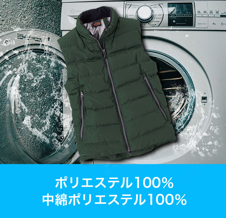 イーブンリバー 防寒着 防寒ベスト 作業着 フ...の詳細画像5