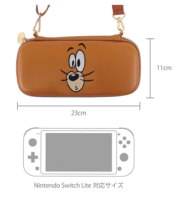 Switch ケース おしゃれ カセット入れ カバー キャラクター グッズ グレー スイッチカバー スイッチケース トムとジェリー ブラウン 内ポケット付き 最大61 オフ おしゃれ