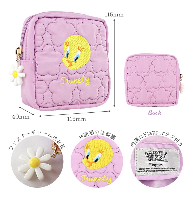 トゥイーティー　コスメポーチ　マルチケース　ピンク　2点セット 51rF4n9HJgL._UY1000_.jpg