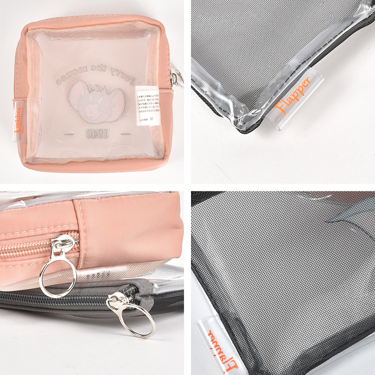 flapper_bags クリアポーチミニ トムとジェリー 透明 おしゃれ 筆箱