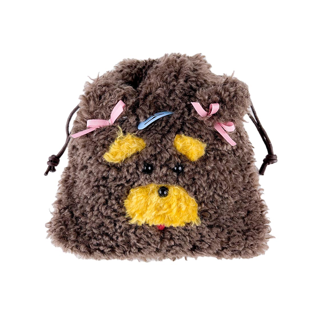 Kame ページ　ツリーハウス小物入れあみぐるみ　巾着袋ポーチセット glittknit-9_2.jpg