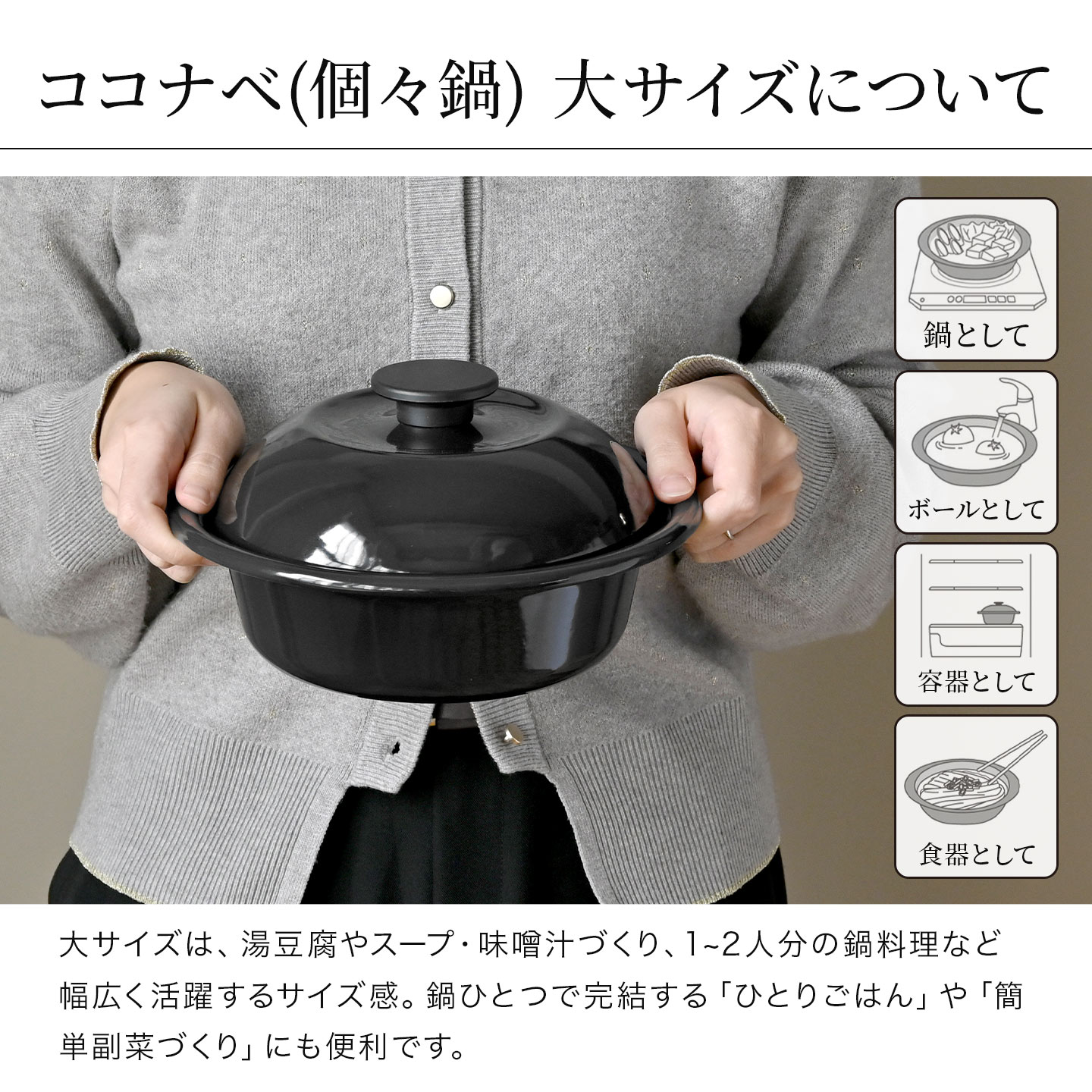 野田琺瑯（noda horo） せいろ蒸し器 鍋付き 21cm ココナベ せいろ