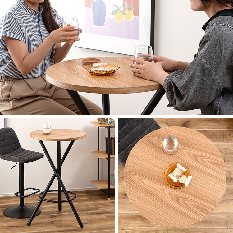 東谷 ラウンドハイテーブル ラウンドテーブル 60cm ハイテーブル 丸