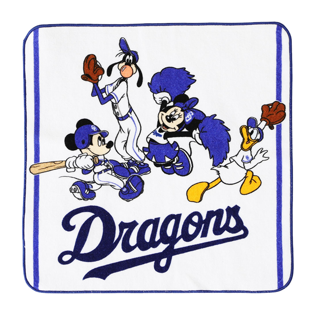 ハンカチ Disney&Baseball ディズニー 日本プロ野球 公式 コラボ グッズ タオルハンカチ ミッキー ミニー ドナルド グーフィー 巨人  ハンドタオル