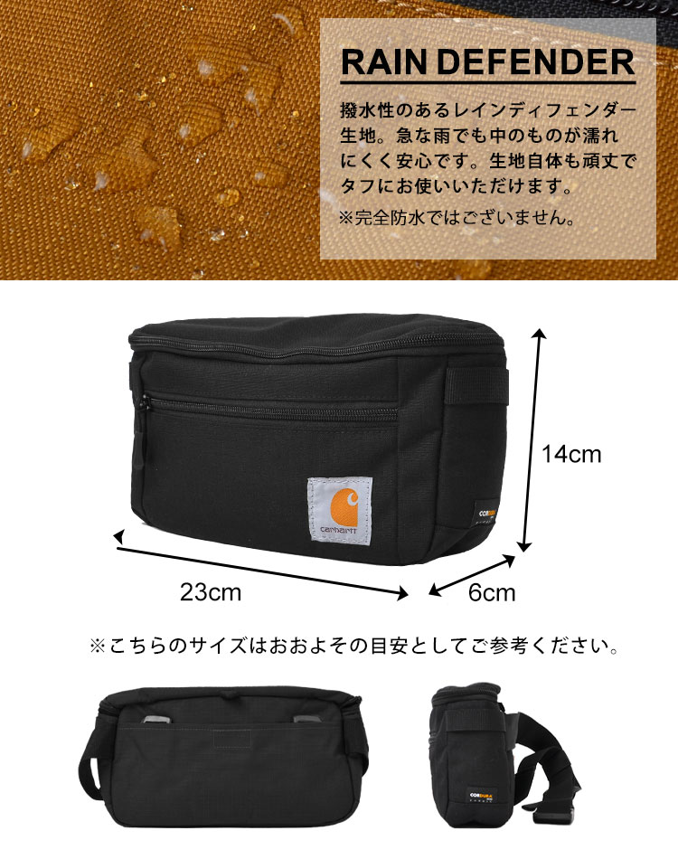 ウエストバッグ carhartt カーハート ボディバッグ ヒップバッグ