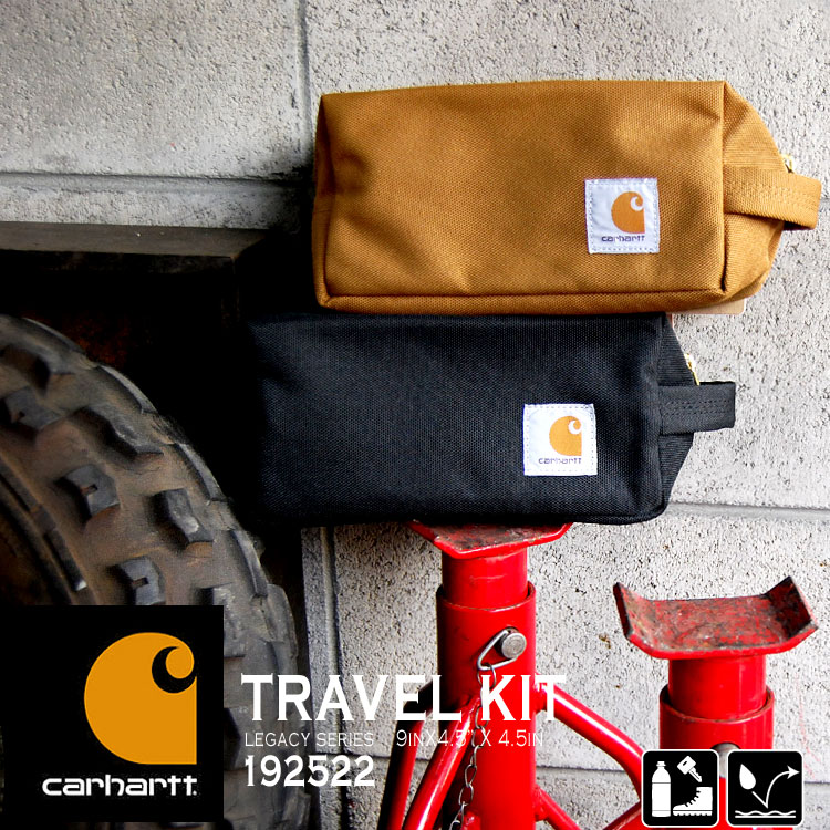 ポーチ carhartt カーハート メンズ 小物入れ 大きめ Lカラー TRAVEL KIT ドップ キット レディース ツールポーチ ブランド