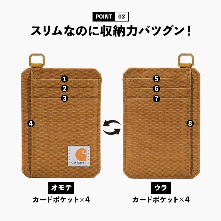 Carhartt（カーハート） キャッシュレス カードケース スキミング防止