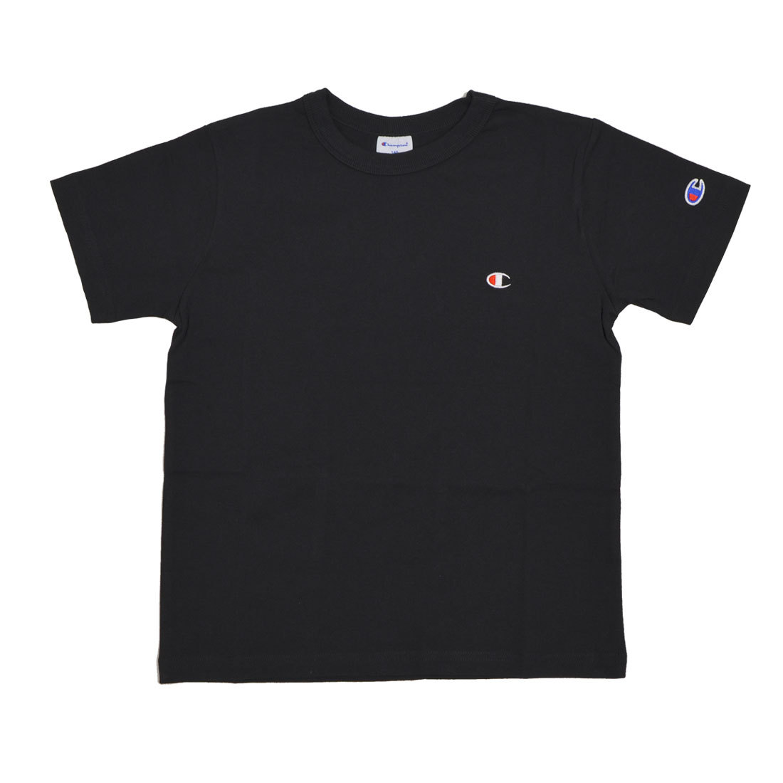 キッズ Tシャツ champion チャンピオン ブランド 半袖 ティシャツ tee キッズt 130 140 150 160 子供 ジュニア junior シンプル 綿 コットン 定番 刺繍 ロゴ｜hauhau｜03