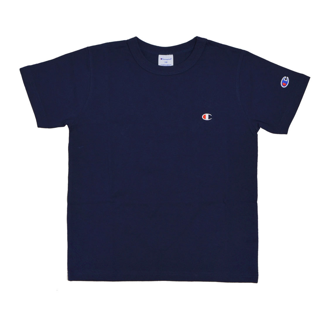 キッズ Tシャツ champion チャンピオン ブランド 半袖 ティシャツ tee キッズt 130 140 150 160 子供 ジュニア junior シンプル 綿 コットン 定番 刺繍 ロゴ｜hauhau｜06