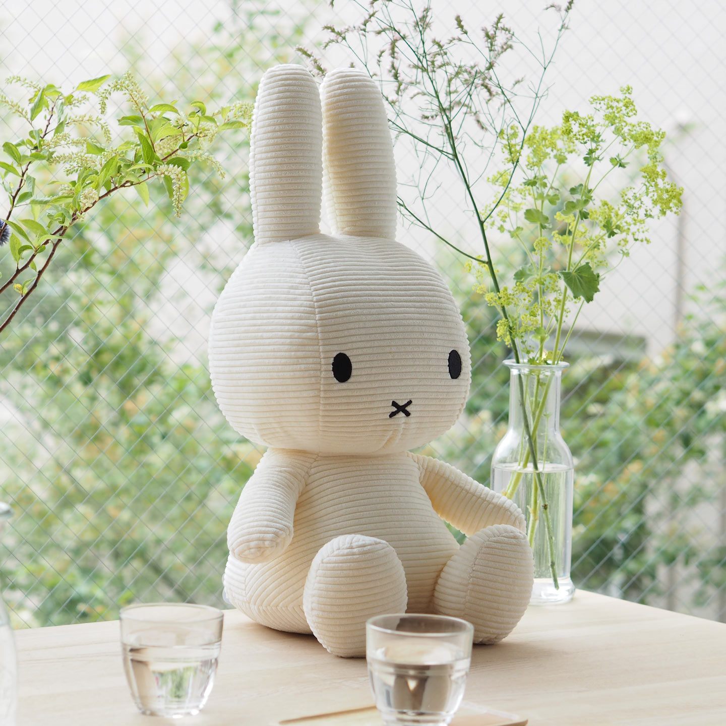 Miffy（ミッフィー） ぬいぐるみ コーデュロイ 50cm Lサイズ ボントン