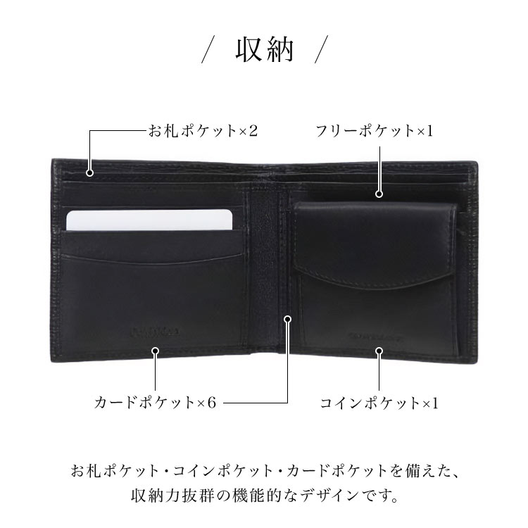 Calvin Klein（カルバン・クライン） 財布 二つ折り 本革 Calvin Klein