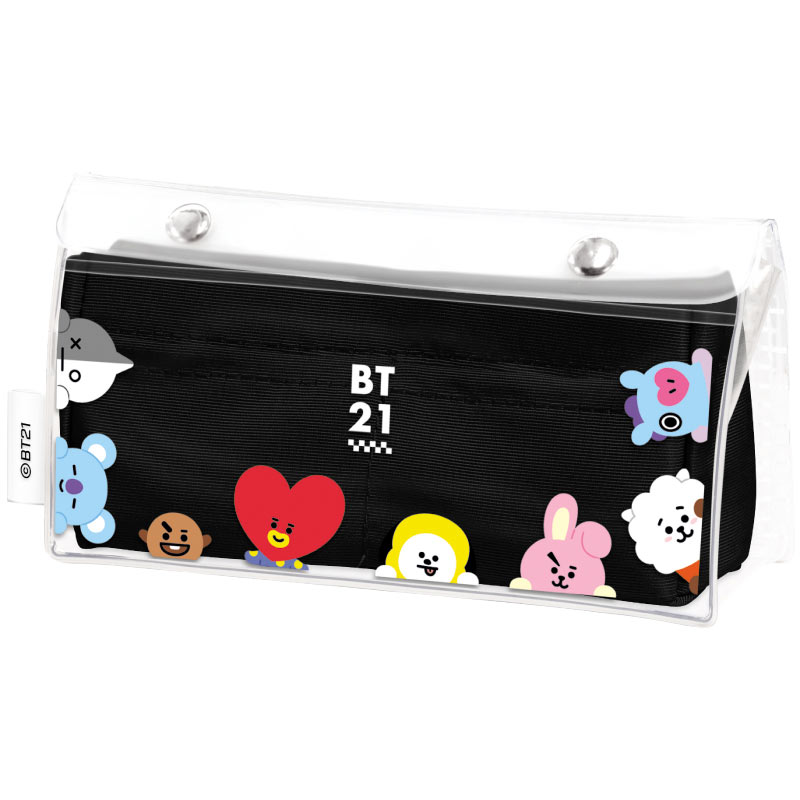 BT21 ペンケース シンプル 筆箱 大容量 クリア ペンポーチ 透明 韓国 かわいい おしゃれ ポーチ 小物入れ ビーティーイシビル キャラクター  文房具 :crux-104516:hauhau - 通販 - Yahoo!ショッピング