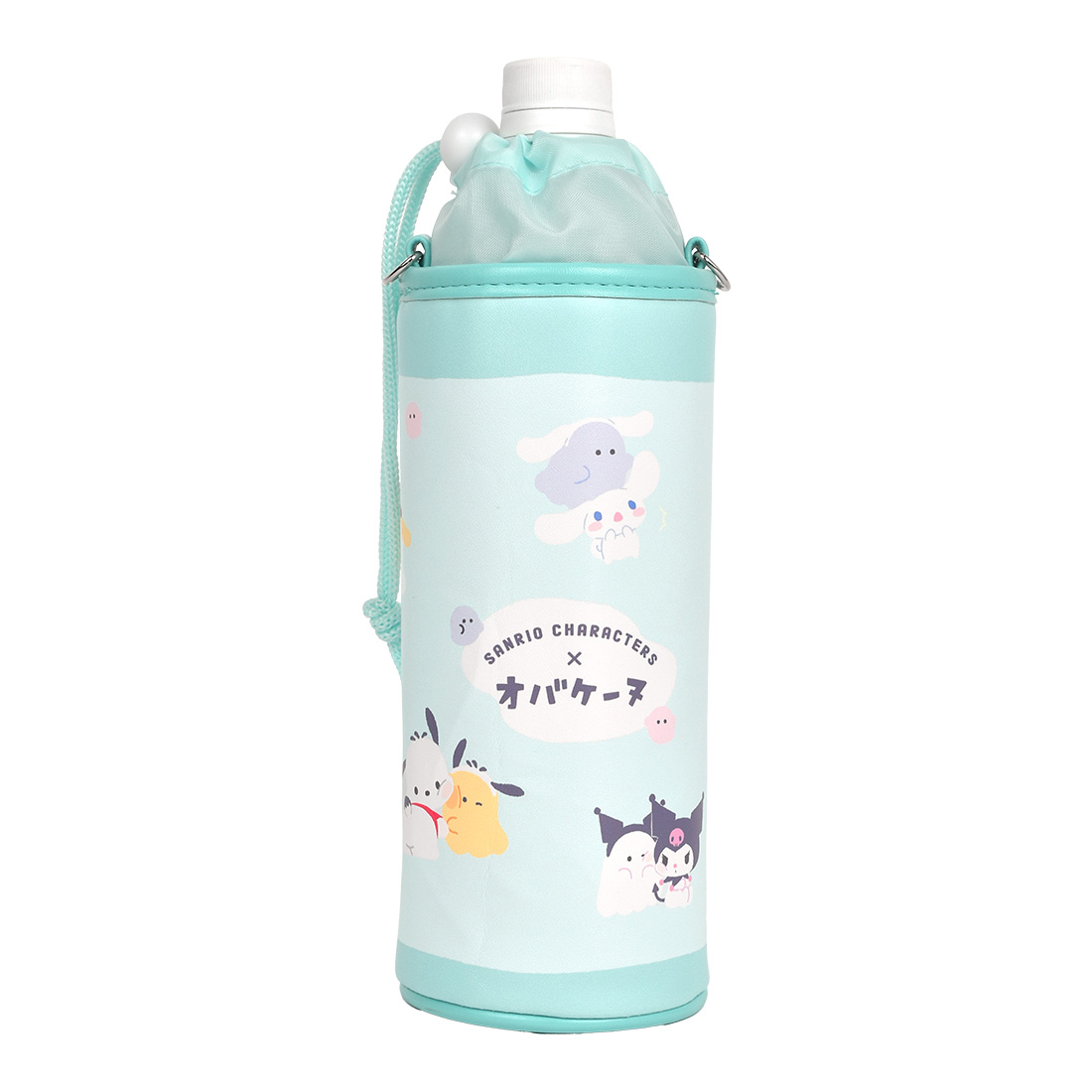 サンリオ ペットボトルカバー 保冷 保温 ショルダー 500ml 600ml オバケーヌ かわいい 子供 女の子 キャラクター 肩掛け 通園 通学 | CRUX | 02