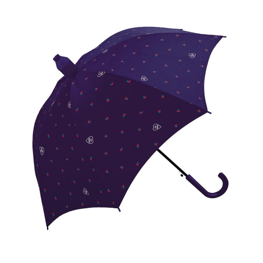 傘 60cm ジャンプ 雨傘 シンプル 長傘 カバー付き 周囲を濡らさない スライドキャップ キッズ かわいい 女の子 子供用 男の子 黒｜hauhau｜09