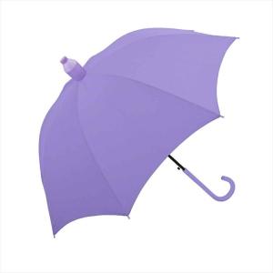 傘 60cm ジャンプ 雨傘 シンプル 長傘 カバー付き 周囲を濡らさない スライドキャップ キッズ かわいい 女の子 子供用 男の子 黒｜hauhau