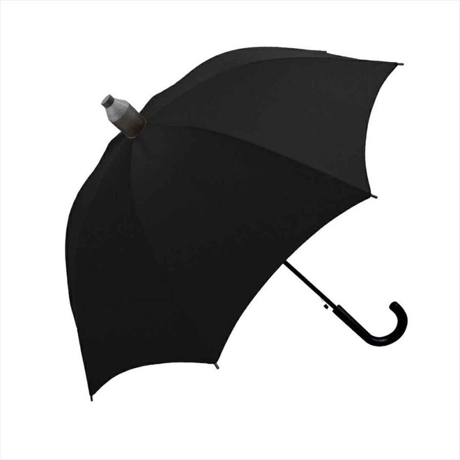 傘 60cm ジャンプ 雨傘 シンプル 長傘 カバー付き 周囲を濡らさない スライドキャップ キッズ かわいい 女の子 子供用 男の子 黒｜hauhau｜12