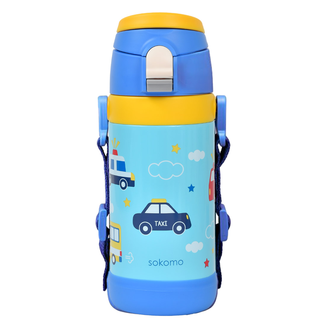 sokomo 水筒 子供 そこまで洗えるボトル ソコモ ドウシシャ 450mL 保冷 保温 洗いやすい 直飲み ストロー コップ 3way 軽い SAKB450 | DOSHISHA | 01