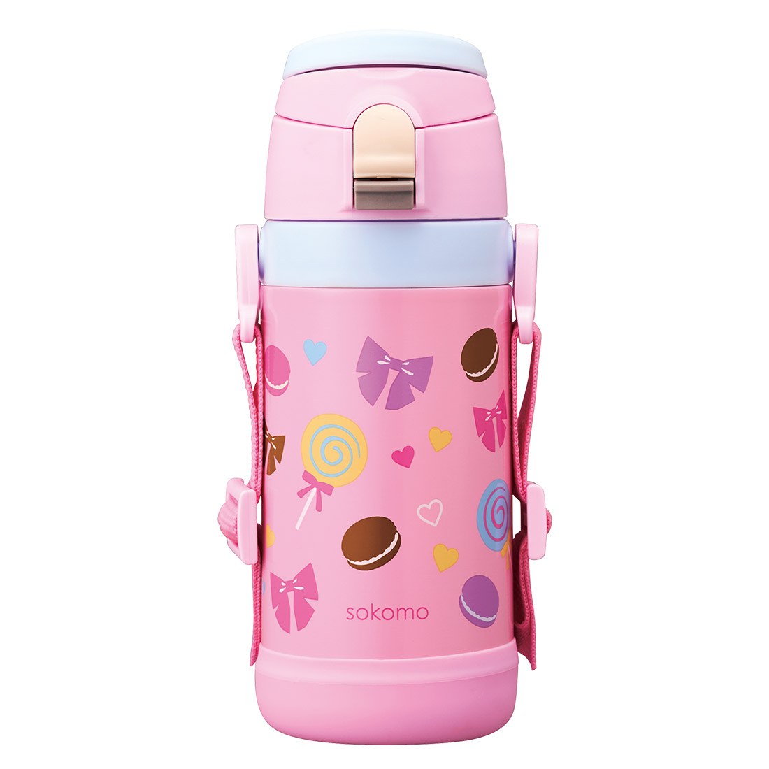 sokomo 水筒 子供 そこまで洗えるボトル ソコモ ドウシシャ 450mL 保冷 保温 洗いやすい 直飲み ストロー コップ 3way 軽い SAKB450 | DOSHISHA | 03