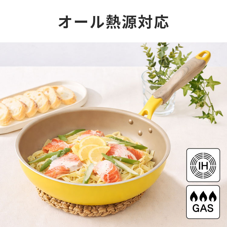 evercook エバークック フライパン 28cm 深型 IH ガス火 ドウシシャ