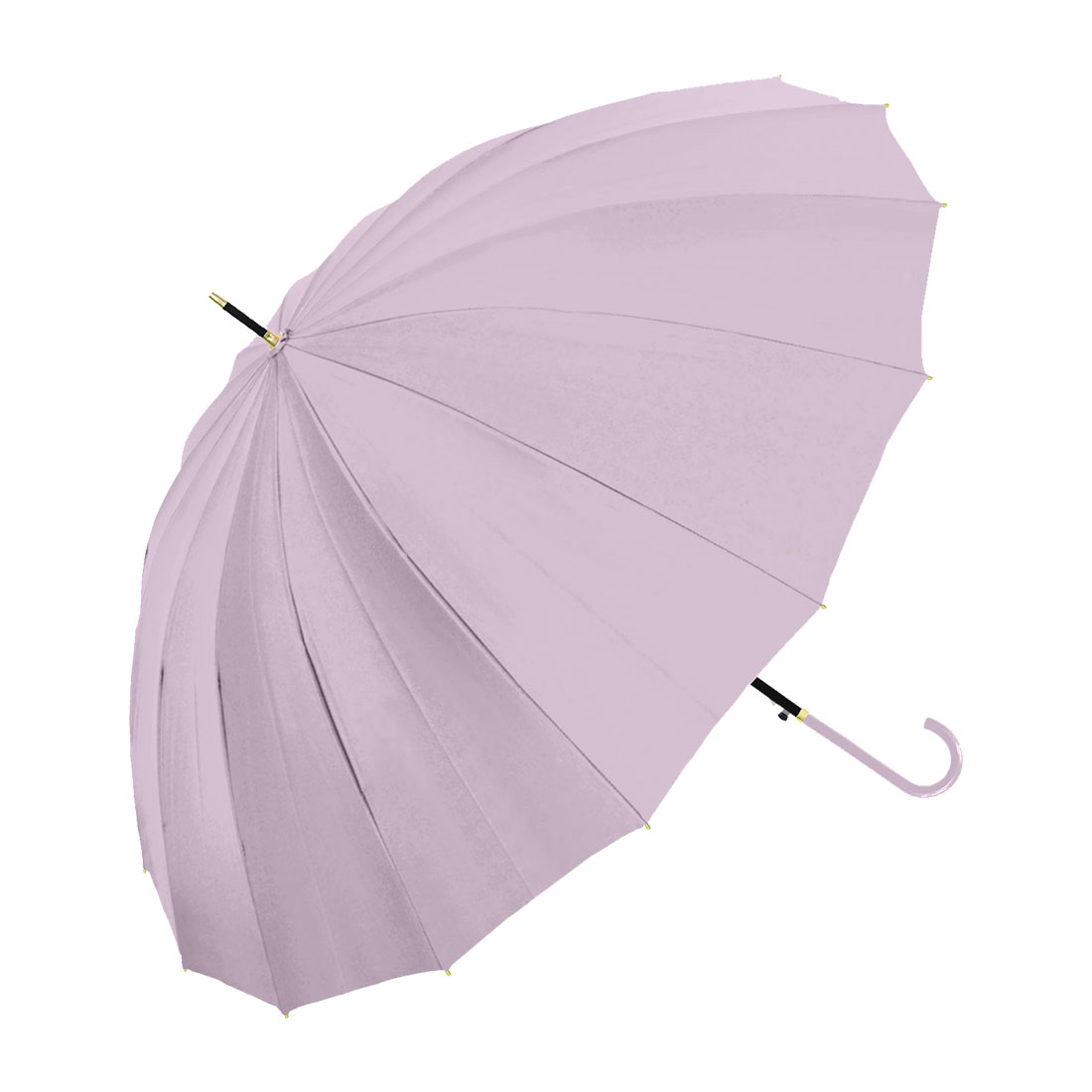 傘 レディース 16本骨 長傘 雨傘 おしゃれ かわいい 無地 上品 かさ 女性 シンプル 和風 丈夫 耐風 ジャンプ式 55cm メンズ 折れにくい  風に強い 合皮持ち手