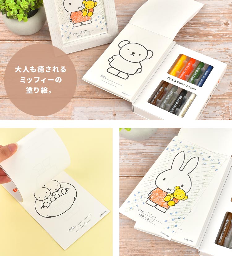 Miffy（ミッフィー） お絵描きセット ぬりえ キャラクター 塗り絵