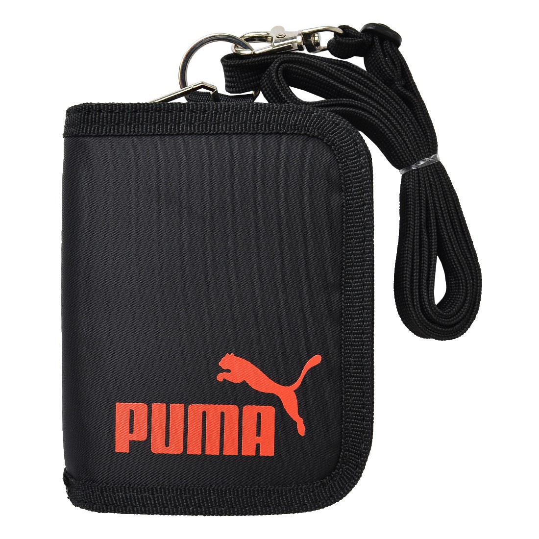 財布 PUMA プーマ 二つ折り財布 ストラップ付き 斜めがけ 紐付き PM242 小学生 バリバリ...
