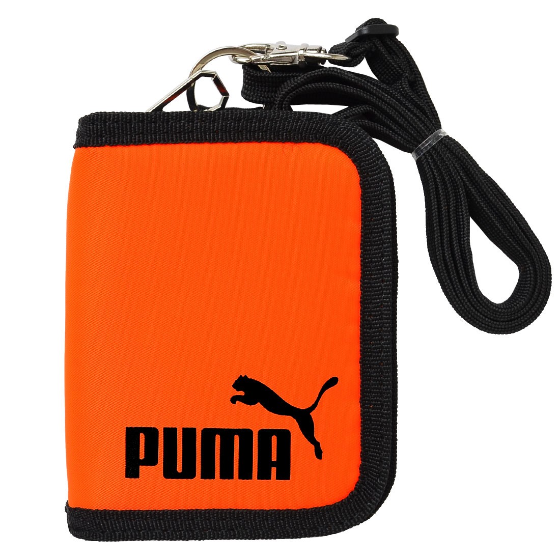 財布 PUMA プーマ 二つ折り財布 ストラップ付き 斜めがけ 紐付き PM242 小学生 バリバリ...