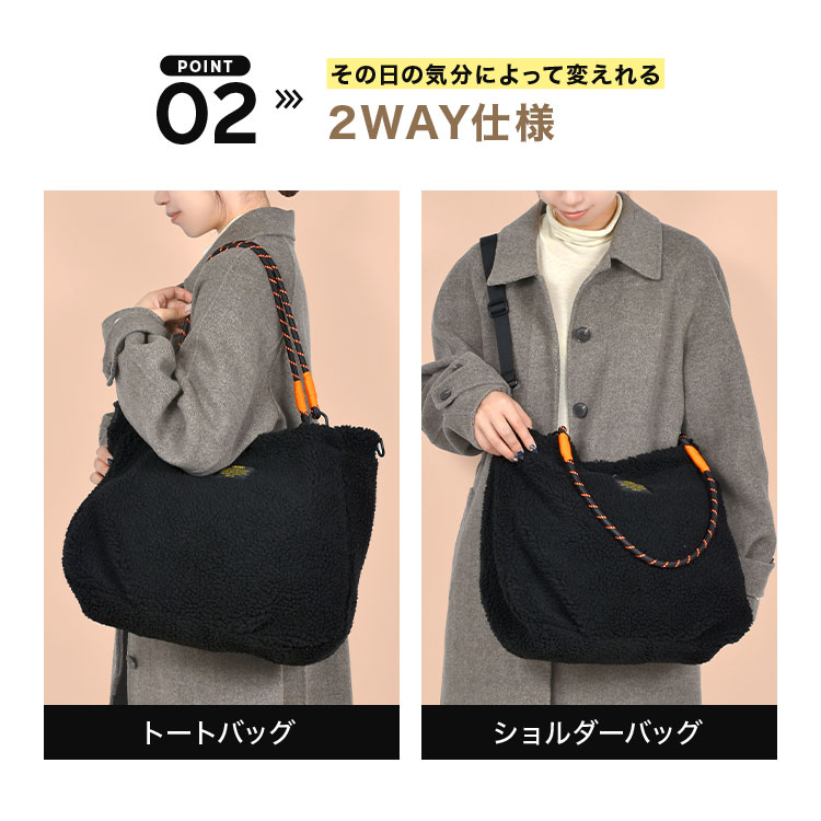 良品 COS A4収納可 ショルダーバッグ バルーンバッグ 肩掛け 大容量 黒 kiu-tote03_6.jpg
