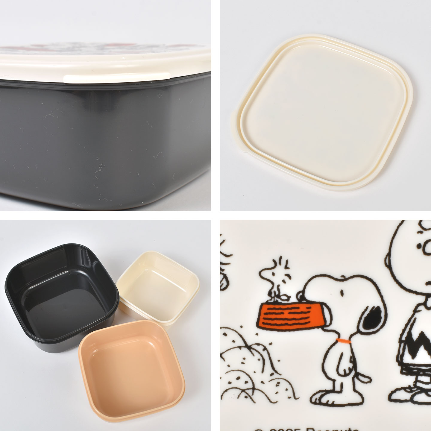 SNOOPY（スヌーピー） シール容器 3Pセット お弁当箱 女子 大人 子供