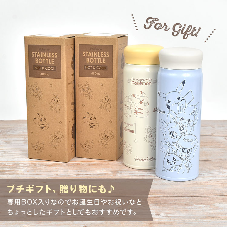 台湾限定】ポケモン480mL水筒OUTDOOR イーブイ ブラウン