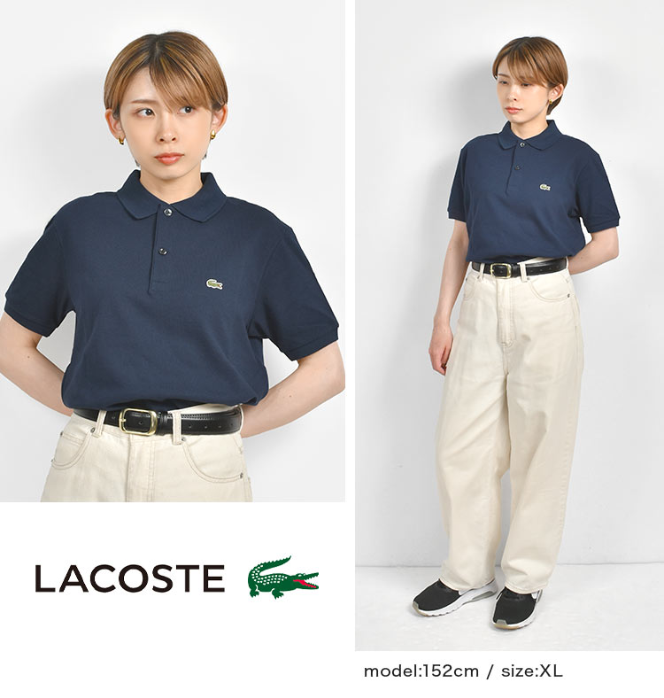 希少　USA製　LACOSTE　鹿の子　ポロシャツ　ラコステ　紺　S（日本のM位 LACOSTE ラコステ ポロシャツ 鹿の子 メンズL相当 古着 ワン