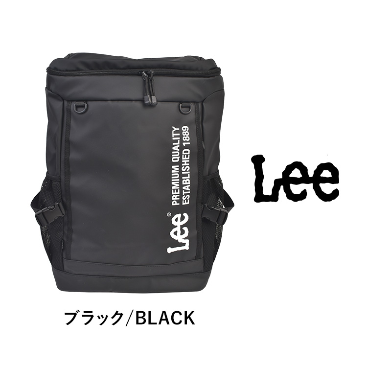 Lee（リー） リュック 通学 大容量 34L 撥水 ボックスリュック 黒