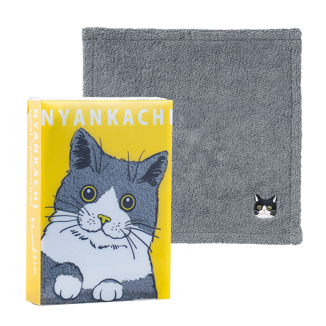 しゃあ猫団　グッズ　タオルハンカチ 楽天市場】猫のハンカチ 黒猫フラワーサークル 黒猫 タオル