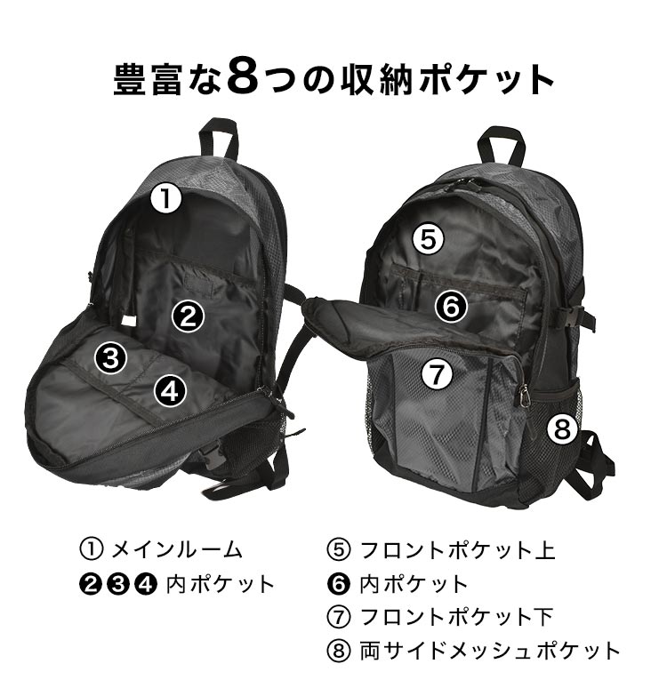 LOGOS ロゴス リュック メンズ 22L 小さめ 通勤 通学 リュック