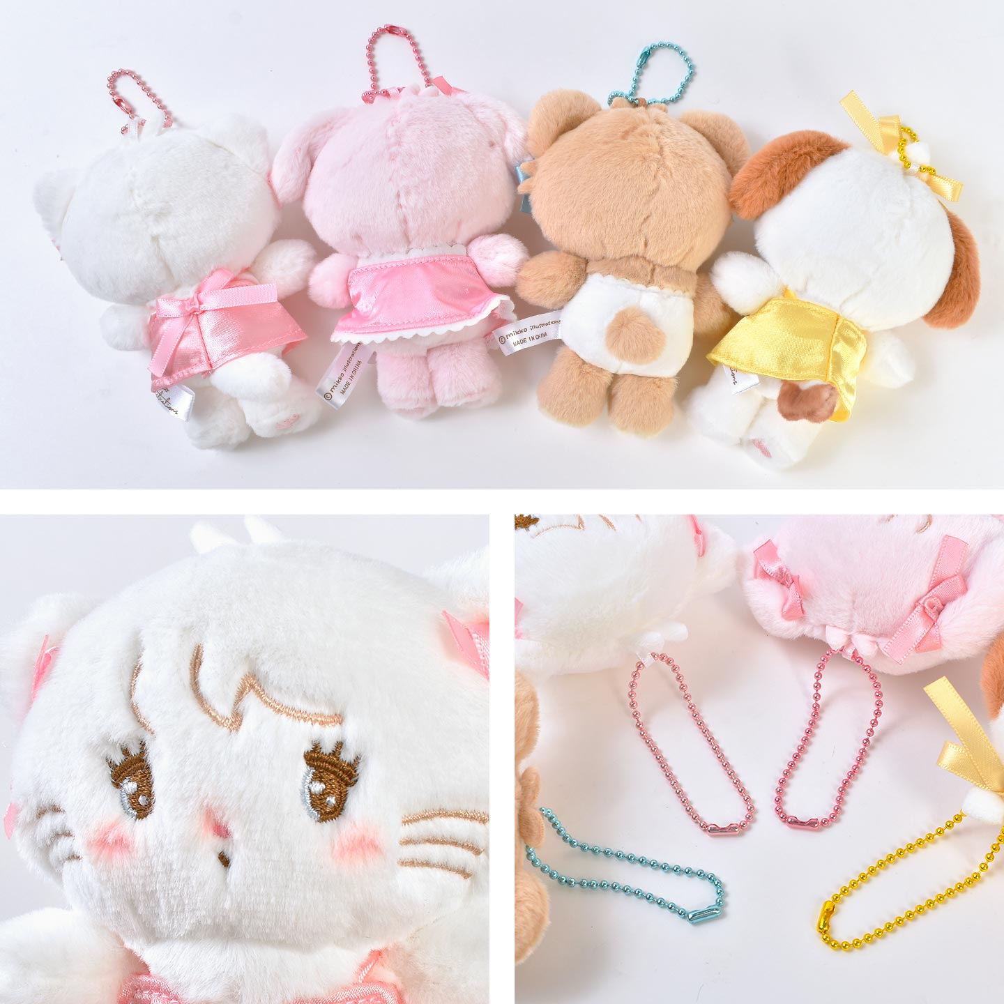mikko スフレ　ラテ　マスコット　ぬいぐるみ　キーチェーン　キーホルダー mikko illustrations ぬいぐるみ キーホルダー マスコット