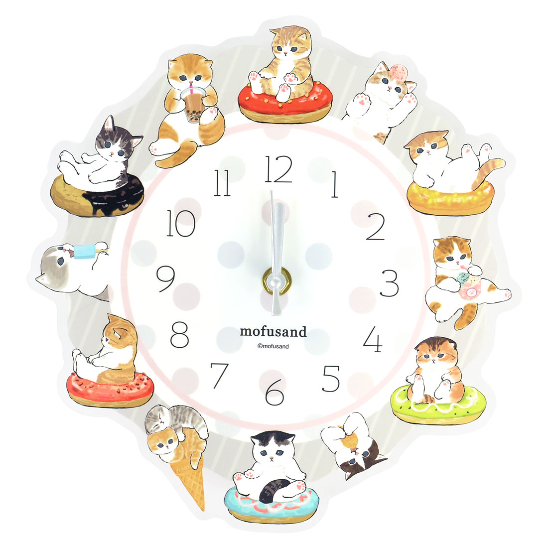 壁掛け時計 もふさんど 時計 ぢゅの マンチカン おしゃれ ねこ 猫 イラスト かわいい 壁かけ時計 アクリル 時計 軽い 透明 インテリア 女の子 キッズ Mofusand Mari Mfs 014 Hauhau 通販 Yahoo ショッピング