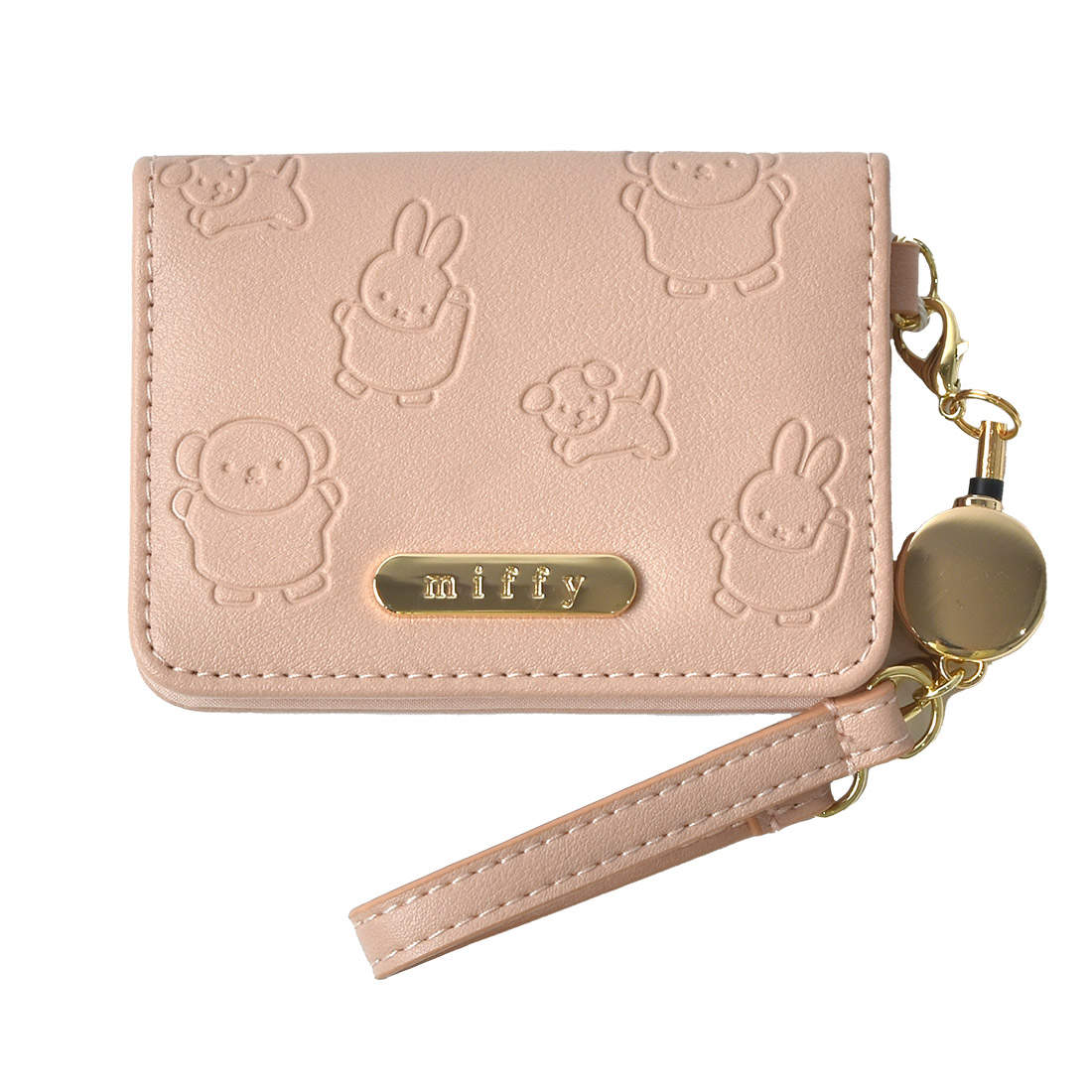 パスケース 二つ折り ミッフィー サンリオ リール付き キャラクター