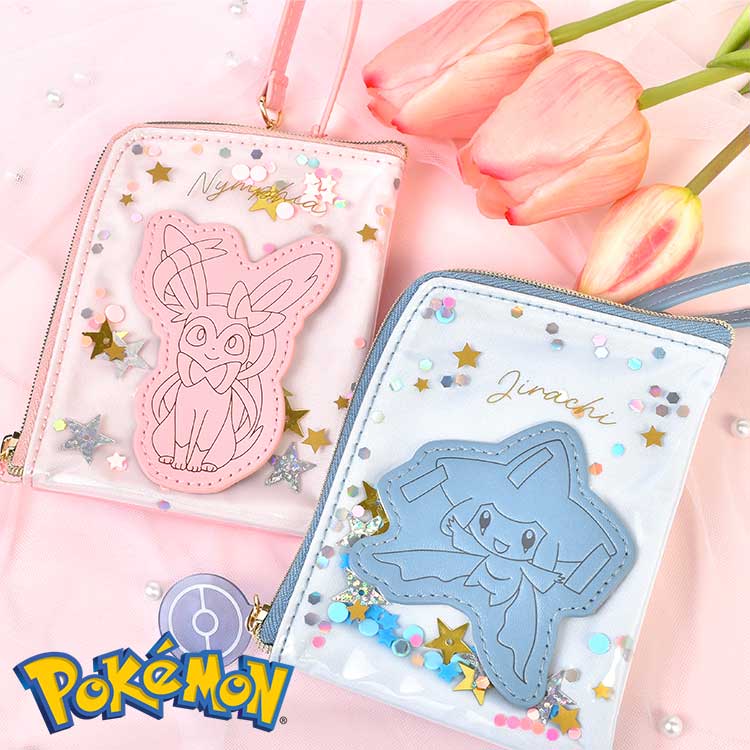Pokemon（ポケモン） パスケース リール付き ピカチュウ パスポーチ