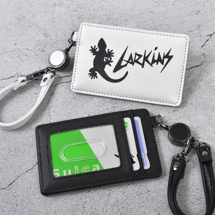 LARKINS（ラーキンス） パスケース リール付き 定期入れ 2枚 子供